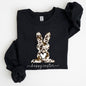 Easter Bunny, Happy Easter Rabbit, Cow Print Sweatshirt