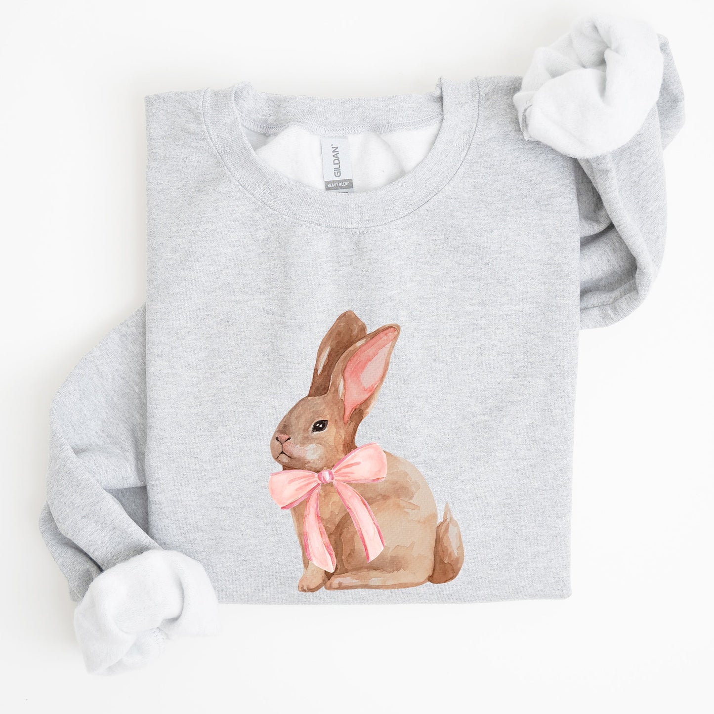 Easter Bunny, Pink Bow, Coquette, Soft Girl Era Sweatshirt