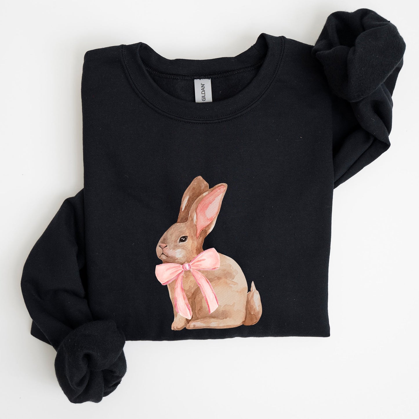 Easter Bunny, Pink Bow, Coquette, Soft Girl Era Sweatshirt