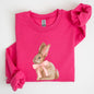 Easter Bunny, Pink Bow, Coquette, Soft Girl Era Sweatshirt