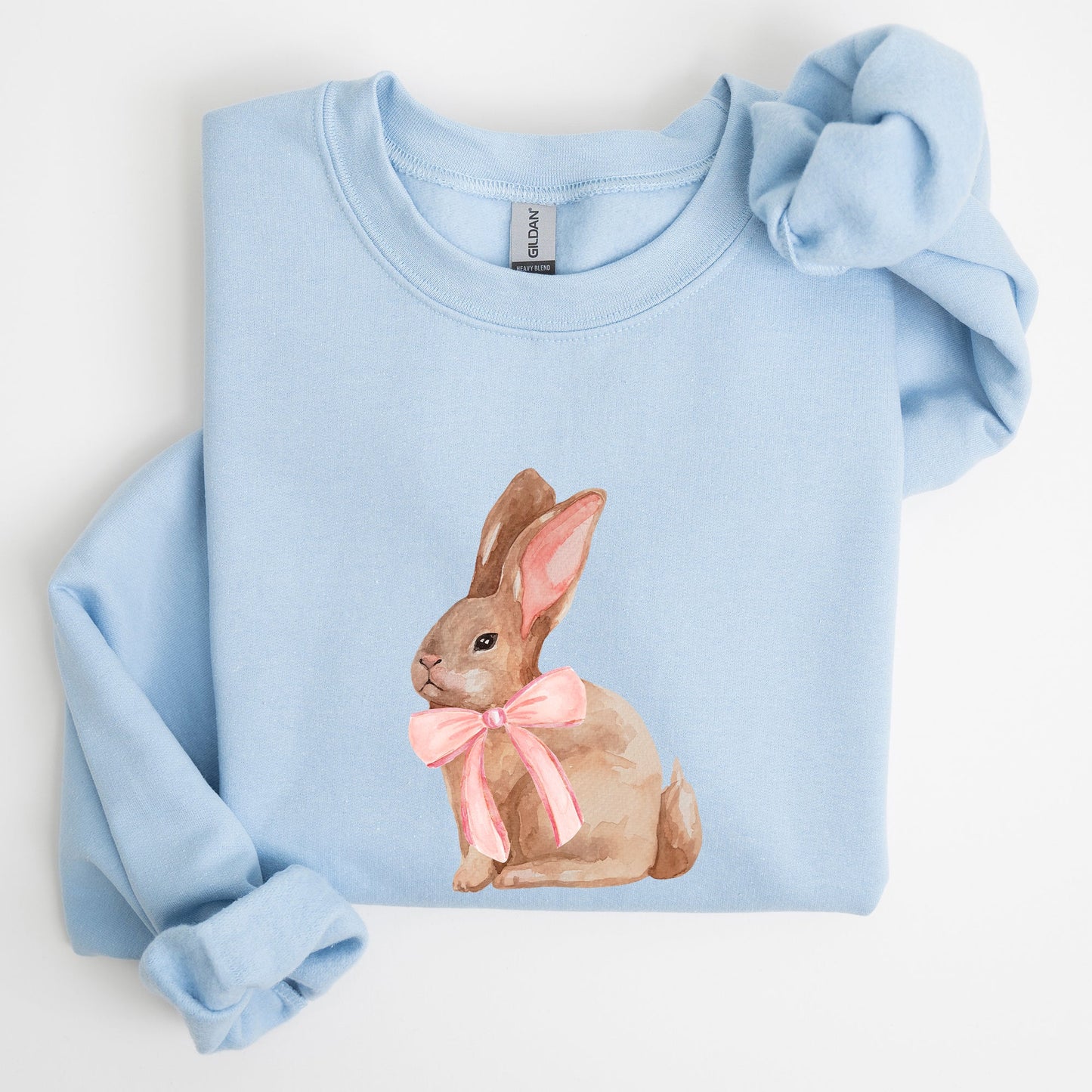Easter Bunny, Pink Bow, Coquette, Soft Girl Era Sweatshirt
