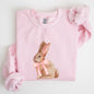 Easter Bunny, Pink Bow, Coquette, Soft Girl Era Sweatshirt