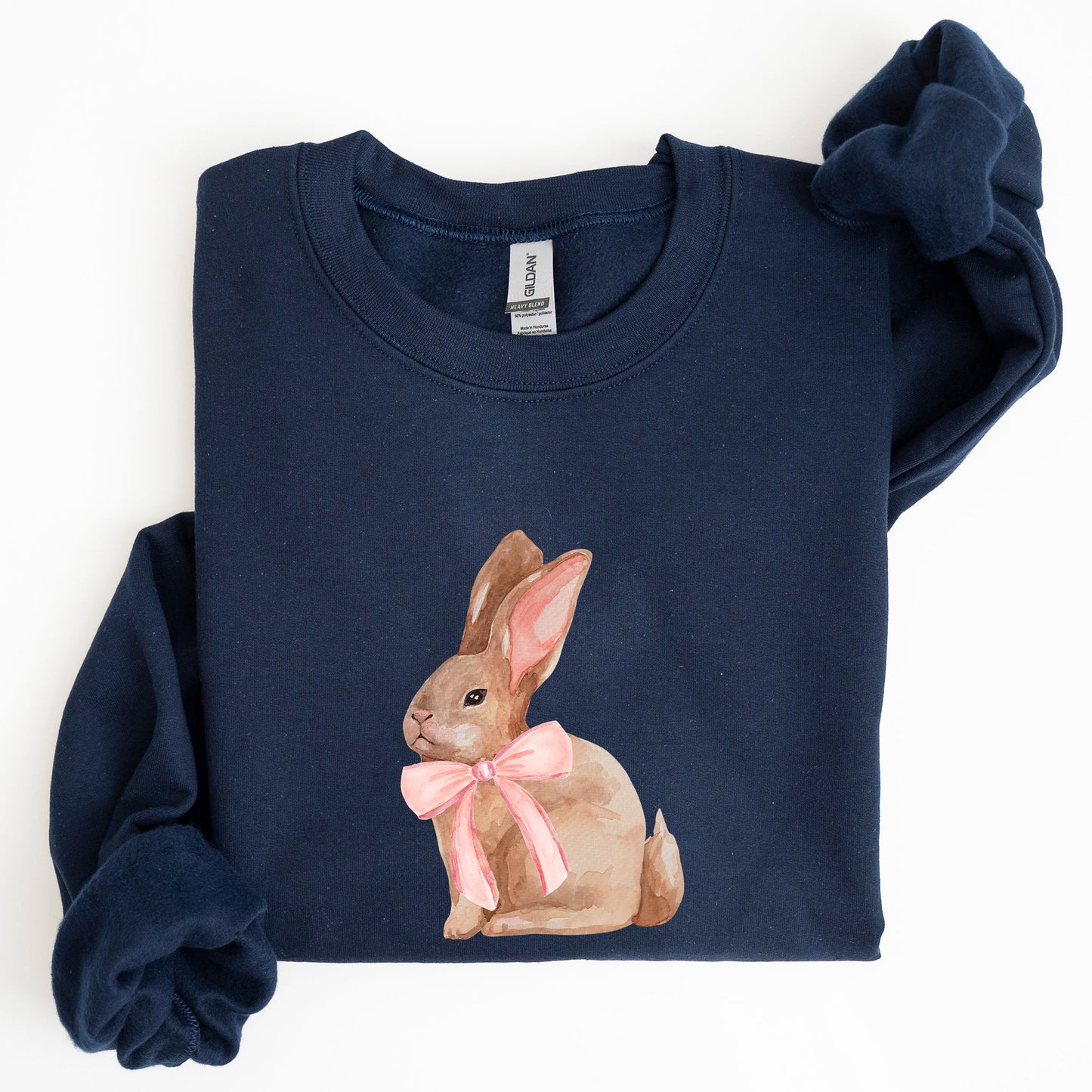 Easter Bunny, Pink Bow, Coquette, Soft Girl Era Sweatshirt