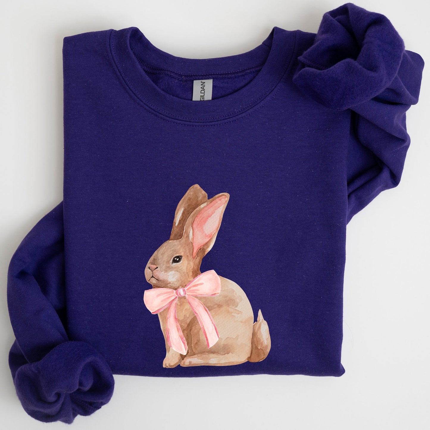 Easter Bunny, Pink Bow, Coquette, Soft Girl Era Sweatshirt