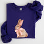 Easter Bunny, Pink Bow, Coquette, Soft Girl Era Sweatshirt