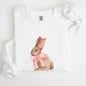 Easter Bunny, Pink Bow, Coquette, Soft Girl Era Sweatshirt