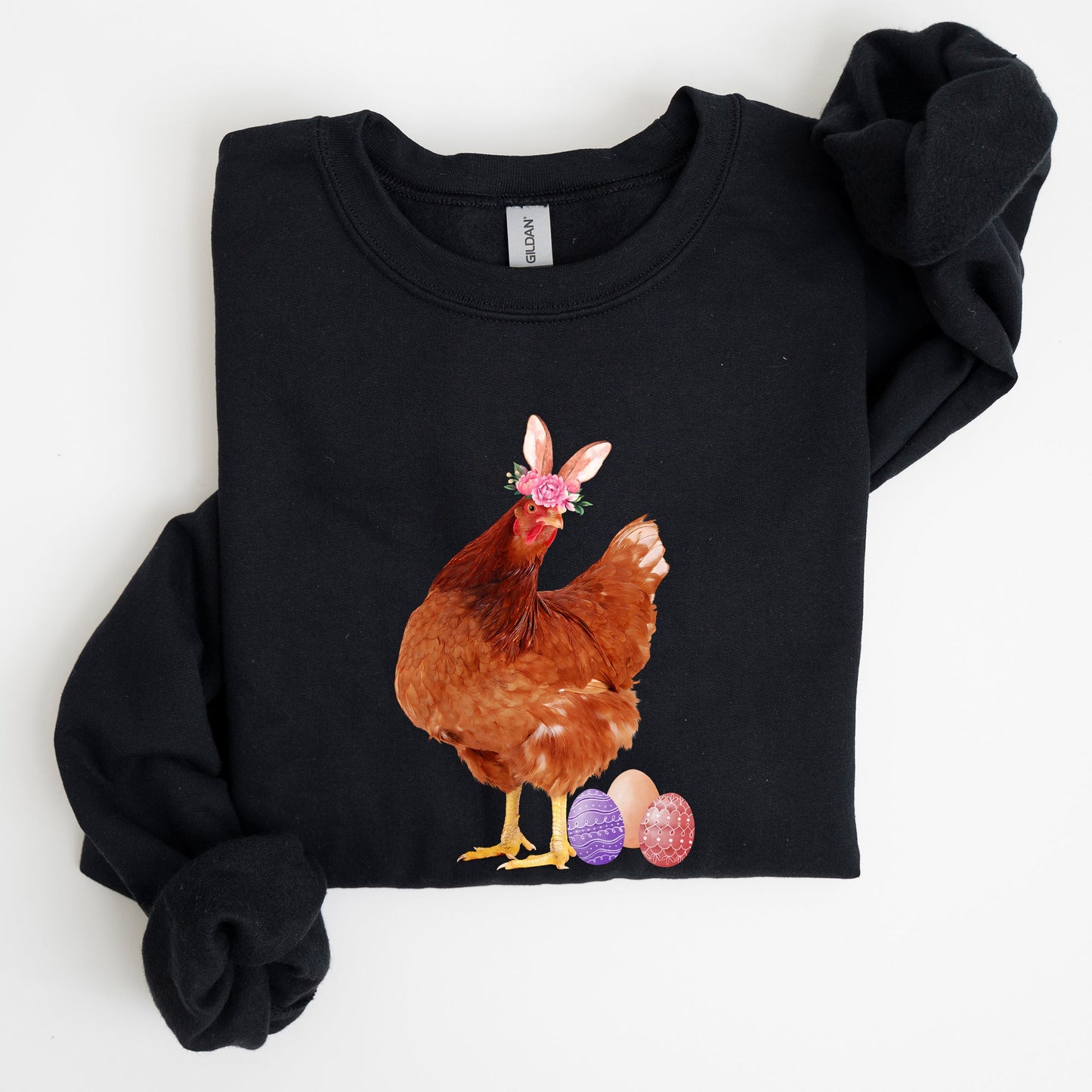 Easter Chicken, Rabbit, Eggs, Funny Sweatshirt