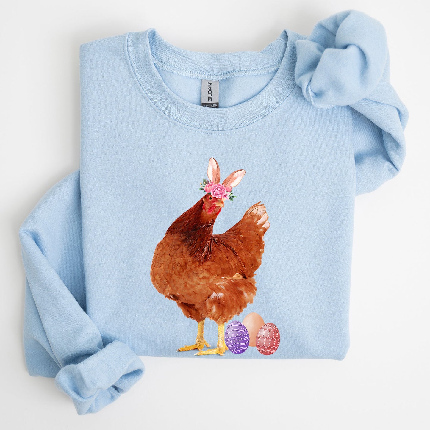 Easter Chicken, Rabbit, Eggs, Funny Sweatshirt
