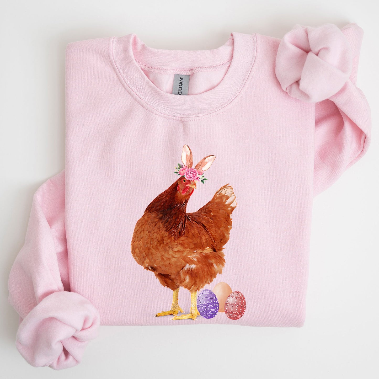 Easter Chicken, Rabbit, Eggs, Funny Sweatshirt