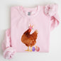 Easter Chicken, Rabbit, Eggs, Funny Sweatshirt