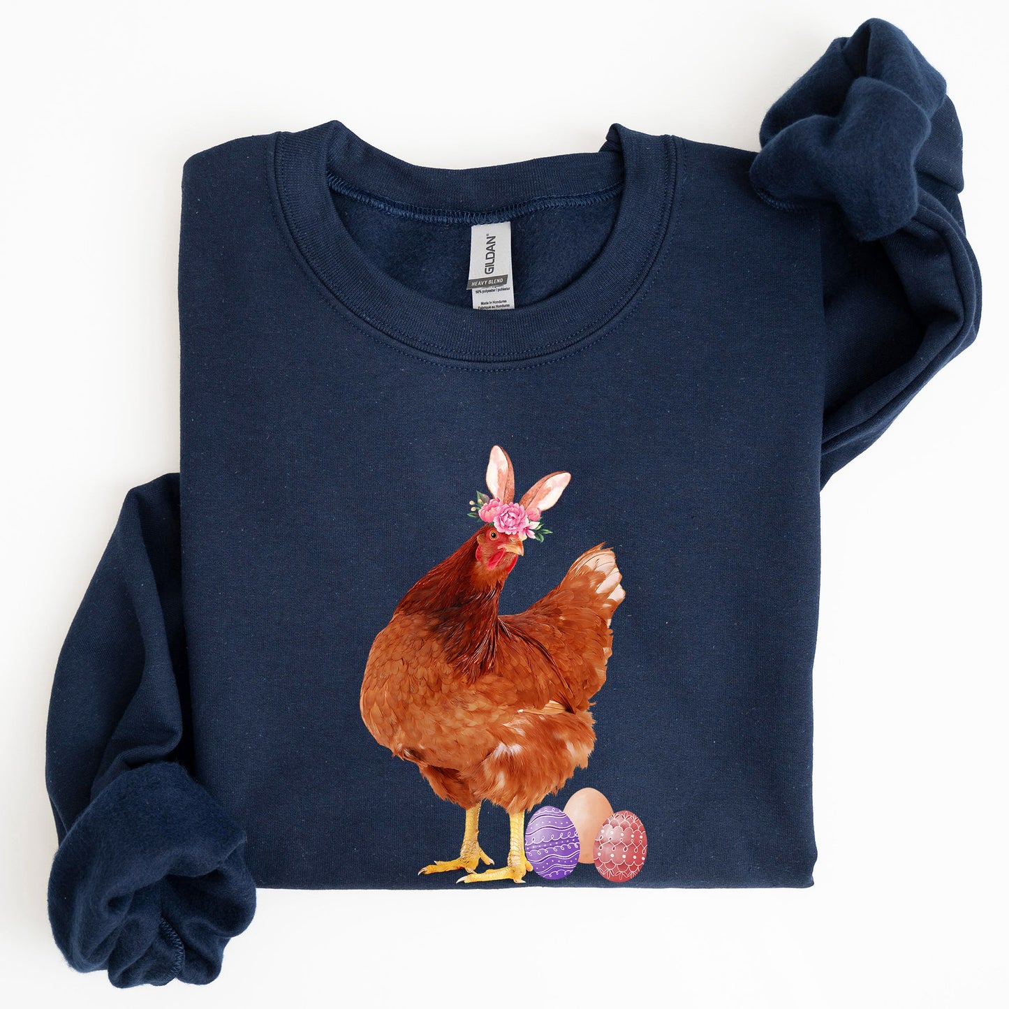 Easter Chicken, Rabbit, Eggs, Funny Sweatshirt