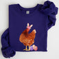 Easter Chicken, Rabbit, Eggs, Funny Sweatshirt
