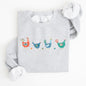 Easter Chickens and Eggs, Spring, Colorful Sweatshirt