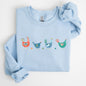 Easter Chickens and Eggs, Spring, Colorful Sweatshirt