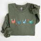 Easter Chickens and Eggs, Spring, Colorful Sweatshirt