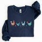 Easter Chickens and Eggs, Spring, Colorful Sweatshirt