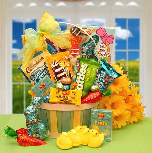Easter Sweets N Treats Gift Basket - Easter Basket for college