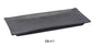 Yanco DB-411 Diamond Black Collection 10.5" X 4.375" Rectangular Plate | Kitchen + Metal