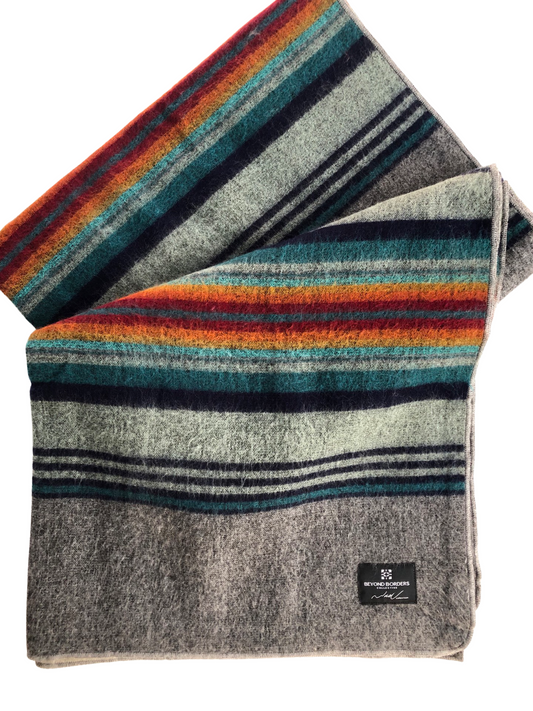 El Viajero Blanket - Grey Sunrise | Kitchen + Metal