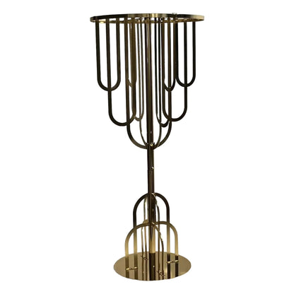 Elegant Gold Metal Wedding Dining Table Centerpiece
