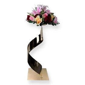 Elegant Spiral Gold Wedding Dining Centerpiece