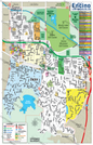 Encino Map, Los Angeles County, CA - POSTER PRINTS