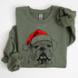 English Bulldog, Santa, Dog, Christmas, Dog Lover, Pet Sweatshirt