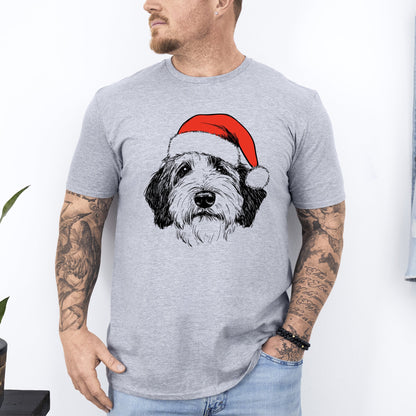 English Sheepdog, Santa, Dog, Christmas, Dog Lover, Pet T-Shirt Comfort Colors T-Shirt