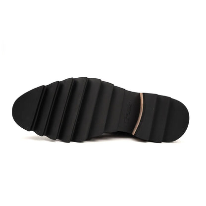 Espresso Brogue Lug Sole Chelsea
