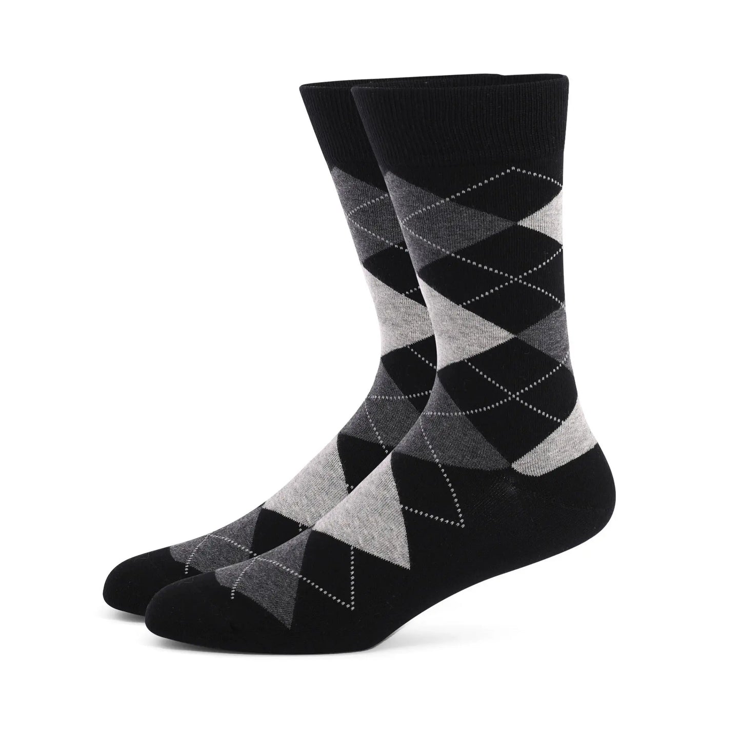Calcetines de vestir estampados para hombre