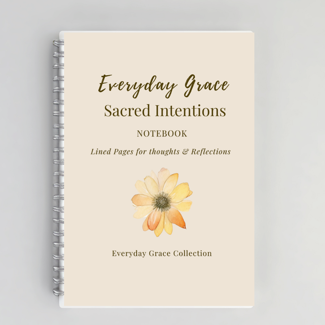 Sacred Intentions – Christian Inspirational Notebook for Mindful Living & Faith Journaling | Luxury Writing Journal for Women