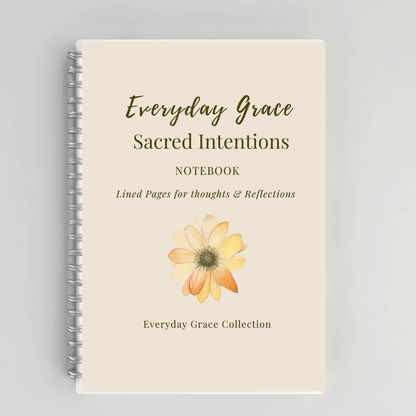 Sacred Intentions – Christian Inspirational Notebook for Mindful Living & Faith Journaling | Luxury Writing Journal for Women
