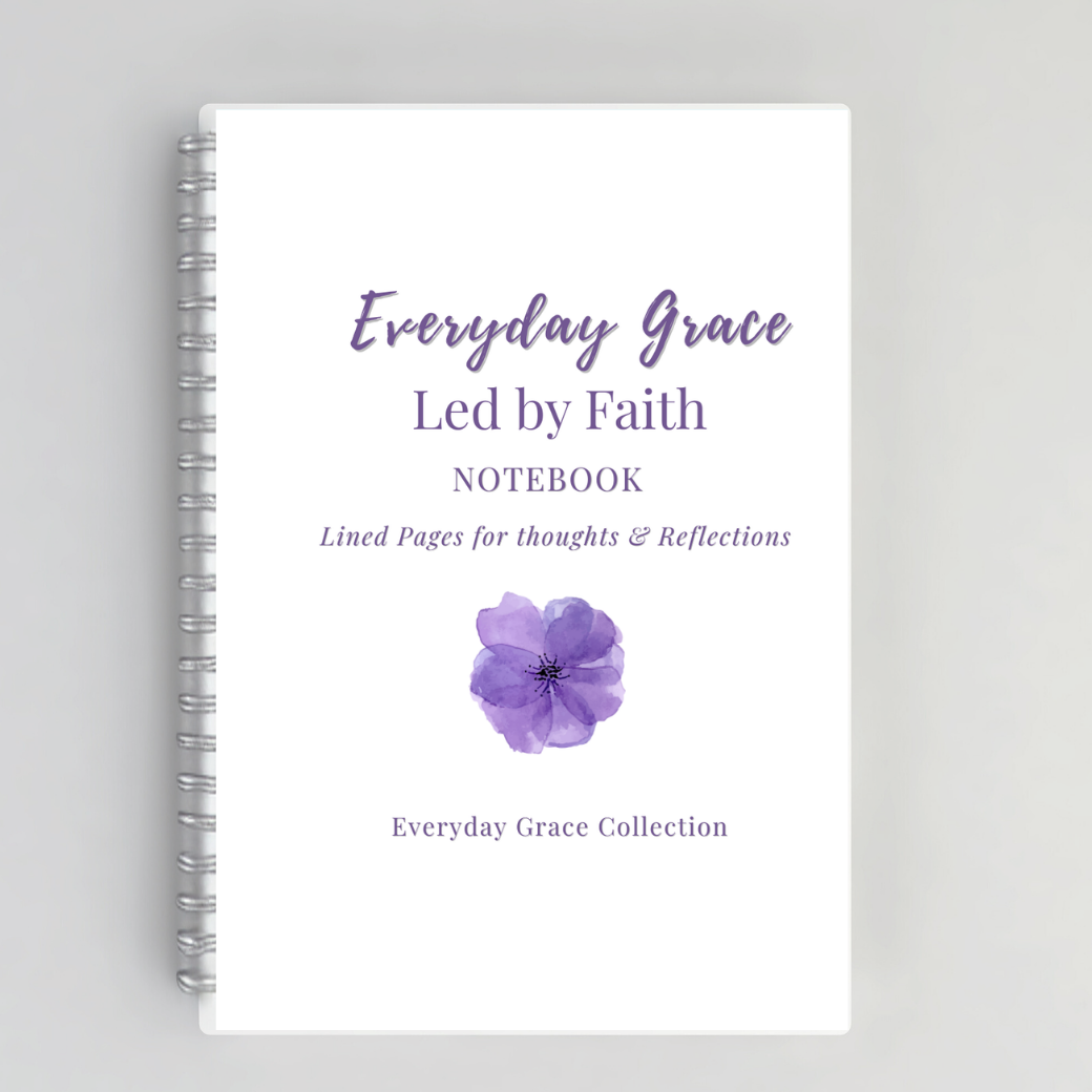 Led by Faith – Christian Inspirational Notebook for Women | Faith-Based Writing Journal for Bible Study, Prayer & Intentional Learning