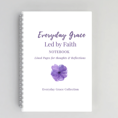 Led by Faith – Christian Inspirational Notebook for Women | Faith-Based Writing Journal for Bible Study, Prayer & Intentional Learning