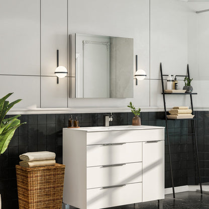 Eviva Lazy Mirror Medicine Cabinet with No Light