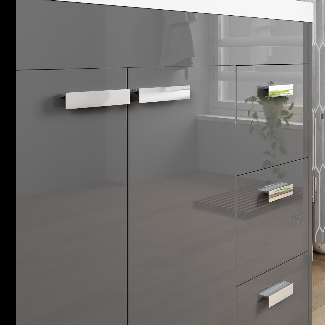 Eviva Lugano Bath Vanity with Acrylic Top and Integrated Sink (24"-84")