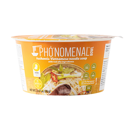 Pho’nomenal Bowl Instant Chicken Pho (Case of 6 Bowls)