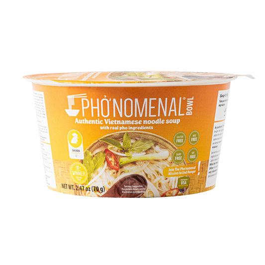 Pho’nomenal Bowl Instant Chicken Pho (Case of 6 Bowls)