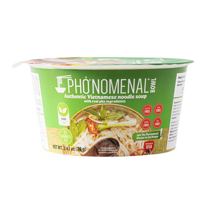 Pho’nomenal Bowl Instant Veggie Pho (Case of 6 Bowls)