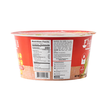 Pho’nomenal Bowl Instant Beef Pho (Case of 6 Bowls)