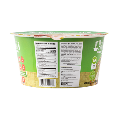 Pho’nomenal Bowl Instant Veggie Pho (Case of 6 Bowls)