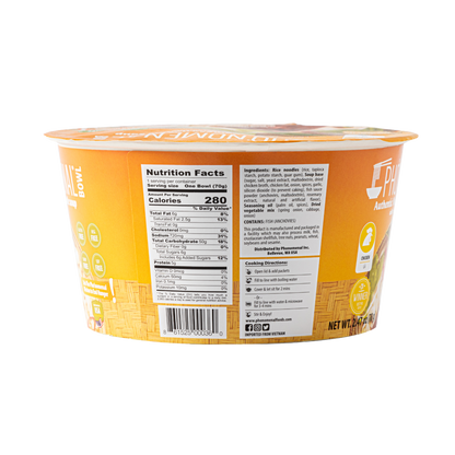 Pho’nomenal Bowl Instant Chicken Pho (Case of 6 Bowls)