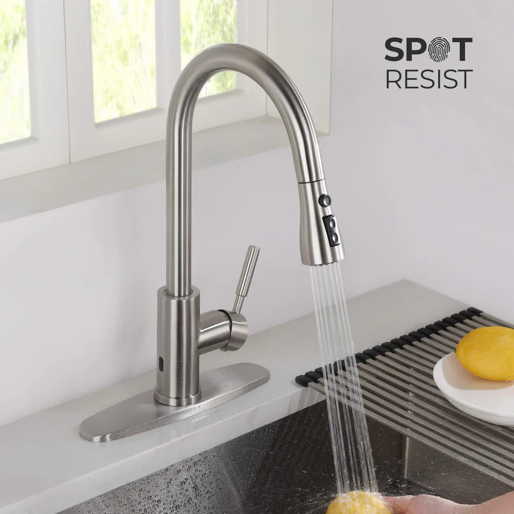 Value Collection - Single Handle Pull Down Kitchen Faucet With Touch Sensor - F102-S