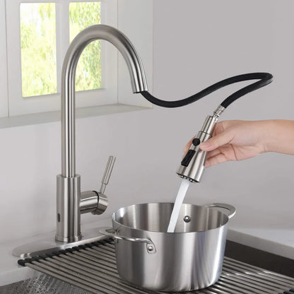 Value Collection - Single Handle Pull Down Kitchen Faucet With Touch Sensor - F102-S