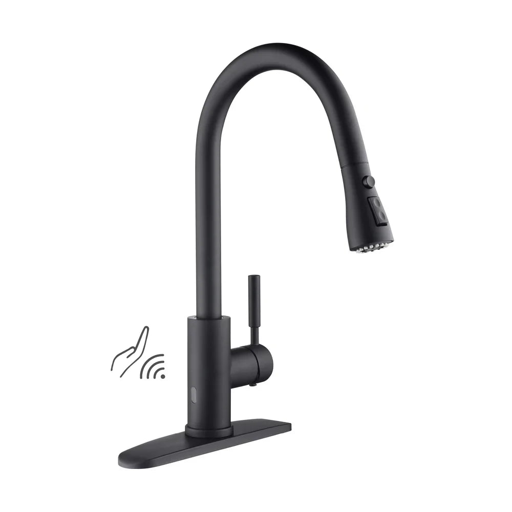 Value Collection - Single Handle Pull Down Kitchen Faucet With Touch Sensor - F102-S