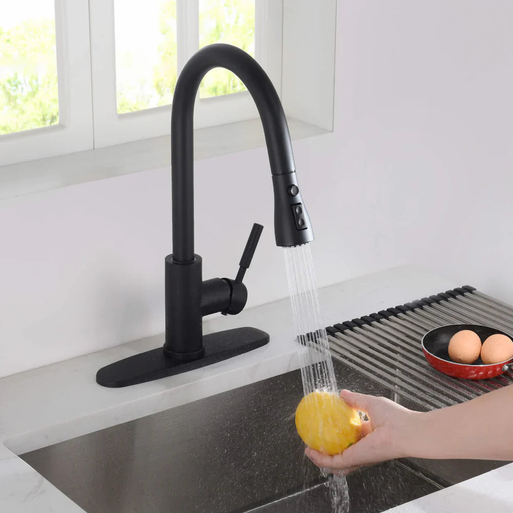 Value Collection - Single Handle Pull Down Kitchen Faucet With Touch Sensor - F102-S