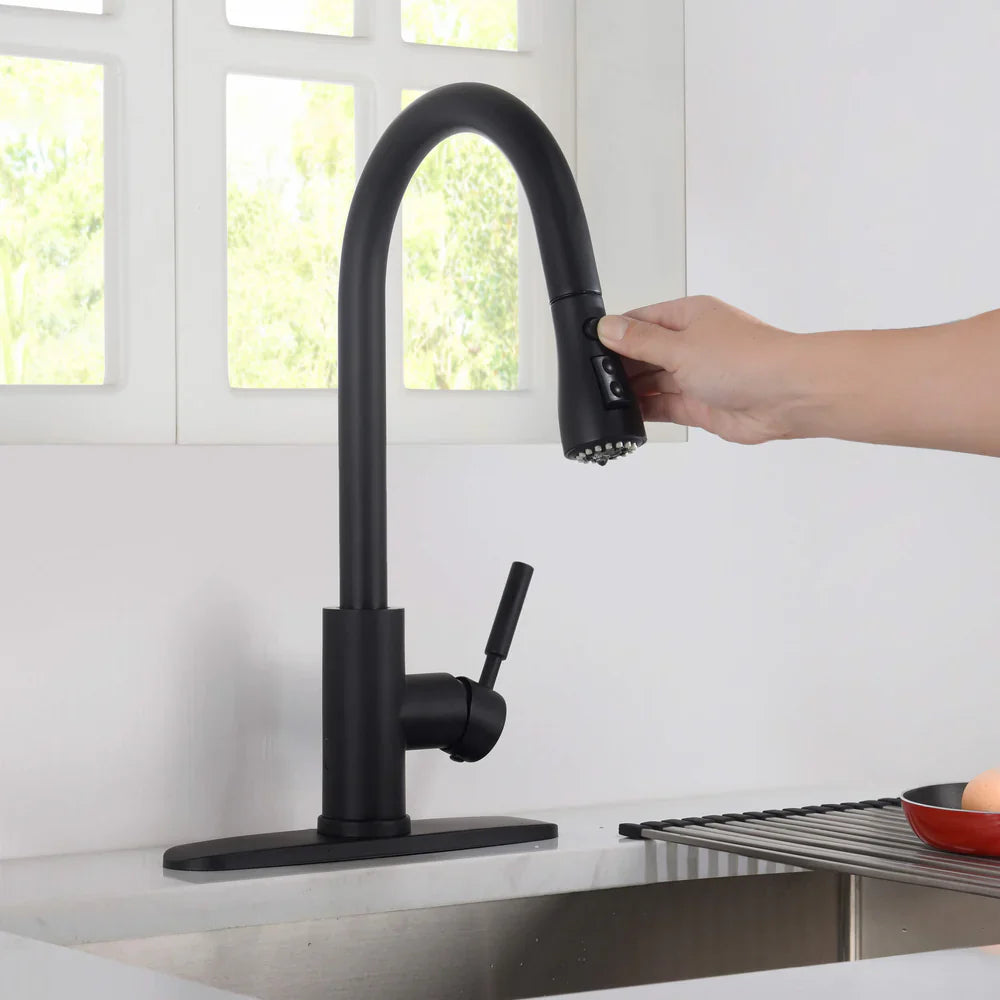 Value Collection - Single Handle Pull Down Kitchen Faucet With Touch Sensor - F102-S