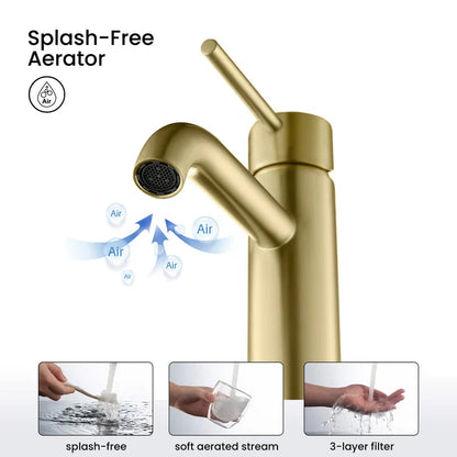 Single-Handle Bathroom Sink Faucet w/ Pop-Up Drain – Value Collection (F201)