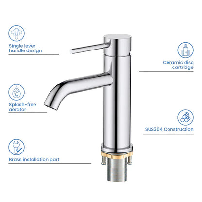 Single-Handle Bathroom Sink Faucet w/ Pop-Up Drain – Value Collection (F201)