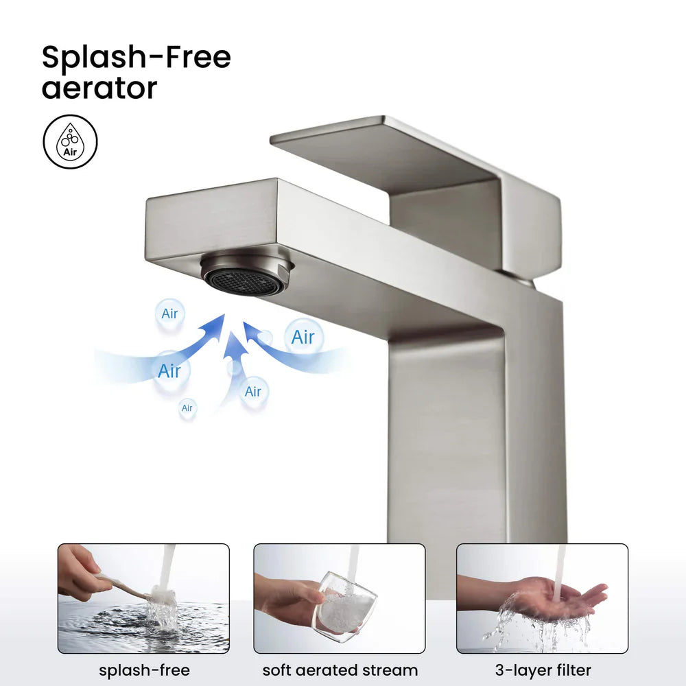 Value Collection - Single Handle Bathroom Vanity Sink Faucet with Pop Up Drain - F202